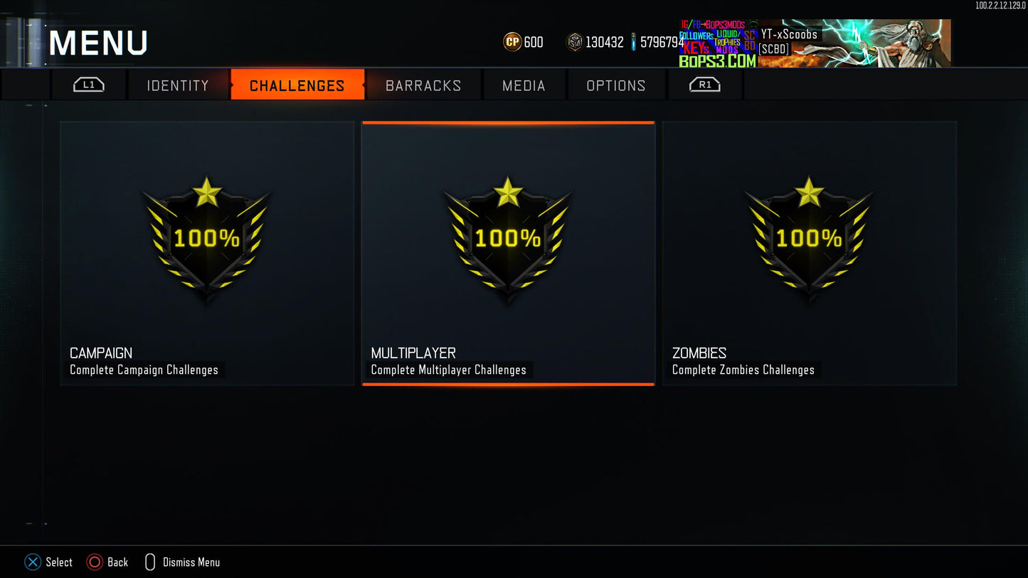 #2 Bo3 Premium 1000 Pack - Playstation 4/5