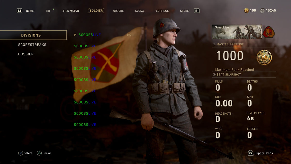 #4 WWII AIO Unlock - Playstation 4/5