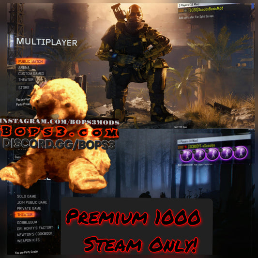 #7 Bo3 Premium 1000 Pack - Steam Only (PC)