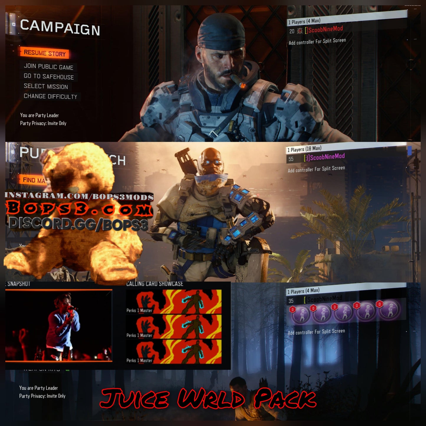 #4 Bo3 Juice Wrld Pack - Playstation 4/5