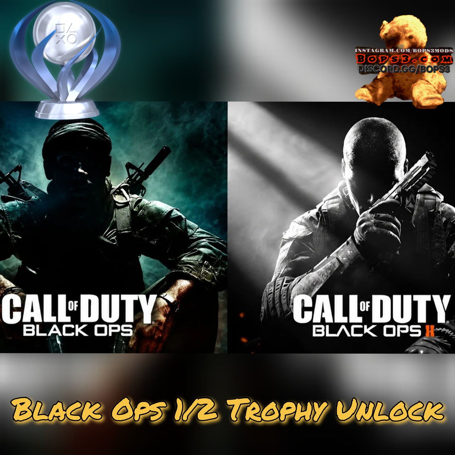 #1 New! Bo1 Bo2 Trophy Unlocks PS4 Only