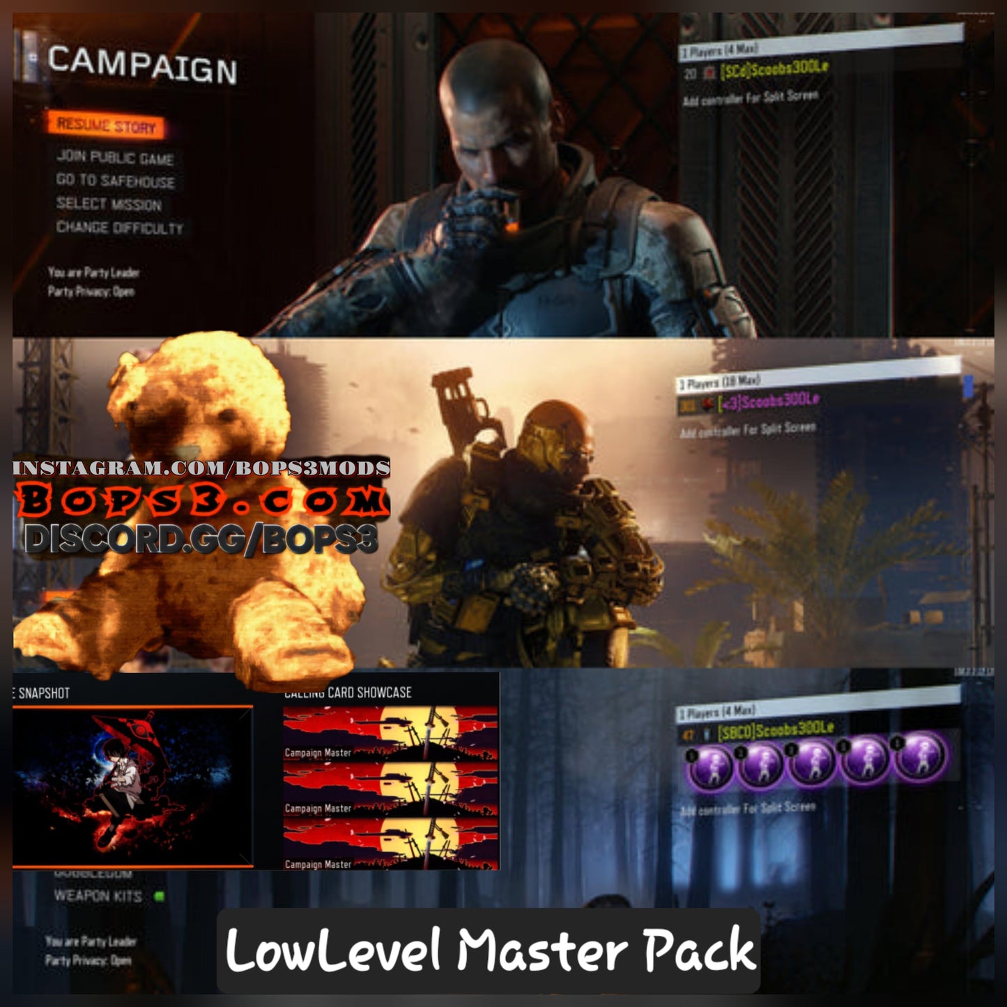 #2 Bo3 LowLevel Master Pack - Playstation 4/5